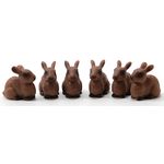 Rabbits 6Pieces (3/4" x 7/16 x 13/16")