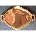 1:6 Plastic Tray Gold Oval (114 x 76mm)