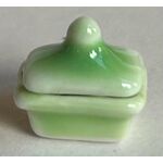 Green Butter Dish / Small Casserole Dish (11 x 7mm)