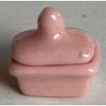 Pink Butter Dish / Small Casserole Dish (11 x 7mm)