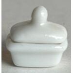White Butter Dish / Small Casserole Dish (11 x 7mm)