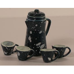 Blue Metal Coffee Pot Set (Pot 25mmH)