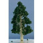 4cm Pear Shaped White Trunk Dark Green Tree