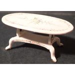 1:24 Fancy Oval Coffee Table (45L x 25D x 20Hmm)