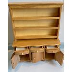 Bow Front Buffet and Hutch - Teak (138W x 48D x 178Hmm)