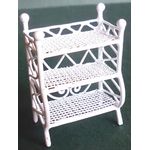 1:24 White Wire Small Shelves (35 x 20 x 48Hmm)