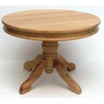 Round Dining Table Oak (95mm Diam x 70Hmm)