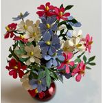 Flowers in a Vase by Kathy Brindle (15 Diam x 65Hmm)
