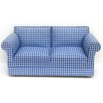Sofa Blue/White Checked (150 x 65 x 66Hmm)