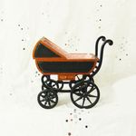 Walnut Baby Pram/Stroller (90 x 50 x80Hmm)
