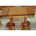 Drop Leaf Dining Table (87W x 80D x 62Hmm - 125W with leaves up)
