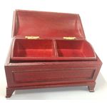 Trunk with Insert Mahogany (83W x 47D x 48Hmm closed)