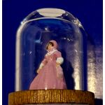 Figurine under Glass Dome (1-3/16"H X 3/4"W)