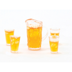 Iced Tea Set, Pitcher and 4 Glasses (Pitcher Size: 7/16" x 3/4")