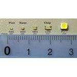 0402 Pure White LED with Leads (Pico) (Price Each) (3V Supply)