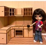 1:6 Kitchen Bench Unit (100W x 75D x 320H, Bench Height 120mm)