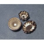 Silver Jelly Moulds Pk3 (Oval: 22 x 16mm, Round 16mm Diameter)