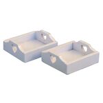 White Trays Pack of 2 (40 x 36mm)