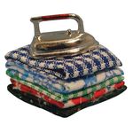 Pile of Ironing - Complete with Iron (30 x 30 x 20mm)