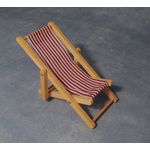 Deck Chairs Red Striped (110 x 55mm Folded)