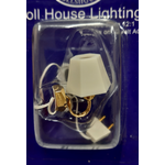 White Shade Wall Lamp (Shade: 20x 15mm)