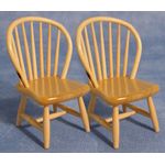 Dining Chair Spindle Back Pine 2Pk (43W x 50D x 96Hmm)