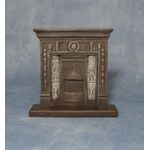 "Cast Iron" Fireplace (9.3cm x 3.4cm x 2.6cm)