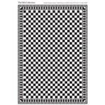 Black and White Tile Floor Card (A3) (11.7" x 16.5")