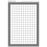 Black and White Floor Tiles Card Fenice A3 (Approx Size: 420mm x 297mm)