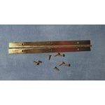 Brass Piano Hinge 120mm with Screws Pack 4 (17W x 1D x 120Lmm)