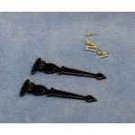 Black Antique Hinges with Pins Pk2 (35 x 10mm)