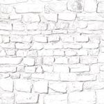 Embossed Whitewashed Stone Wall A3 (420 x 297mm)