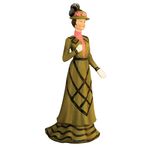 Standing Lady in Green (150mmH)