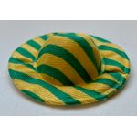 Hat Yellow/Green Stripe (40 Diam x 10Hmm)