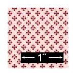 1:24 Wallpaper Tulip Tile Red (5 1/2 x 8 1/2")