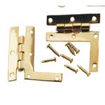 HL Hinges with Nails, 2/Pk (0.563"H x 0.375"W x 0.125"D)