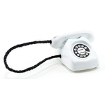 White Telephone (11/16" x 5/8" x 7/16" )