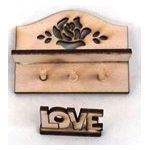 Rose Shelf with Love Sign Kit Laser Cut (40mmW)