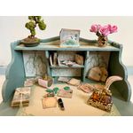 Green Paper Writing Desk by Lynne's Minis (100W x 65D x 125Hmm)
