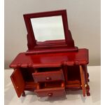 Cabinet with Mirror Mahogany (120 x 40 x 172Hmm) - Stock Clearance