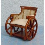 Victorian Wheelchair Walnut (60W x 50D x 70Hmm)