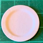 White Paper Plate (25mm Diameter) - Stock Clearance