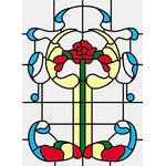 Simulated Stained Glass fits CLA76018/HW6018 (1-3/4" x 2-5/8")