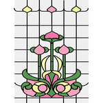Simulated Stained Glass fits CLA75018/HW5018 (1-3/4" x 2-5/8")