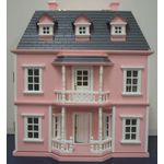 1:24 Pink Dollhouse (395H x 335W x 220D inc Chimney)