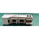 1:24 Kitchen Set White - Stock Clearance