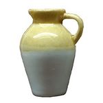 1:6 or Large 1:12 Scale Vase Light Brown / White Large (20 Diam x 30Hmm)
