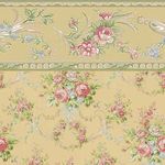 Pearls and roses Sunshine Floral Wallpaper (267 X 413mm)