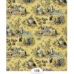 French Toile Blue Wallpaper (267 X 413mm)