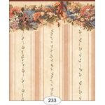 1:24 Wallpaper Floral Swag-Peach (203 X 267mm)